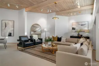 Theater room or extra living space.