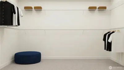 Owner's walk-in closet