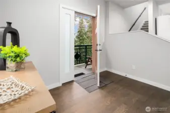 Beautiful Entry & Gorgeous Hardwood Plank Flooring