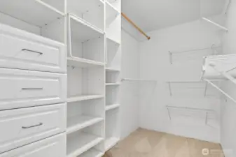 Primary walk-in closet