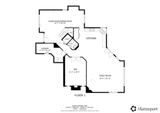 Main level floor plan.