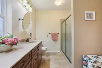 Bathroom was updated a few years ago with updated fixutres and appeal