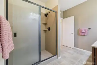 Large step in shower