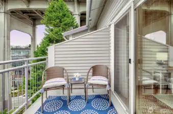 South facing deck
