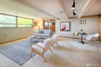 Light filled daylight basement.