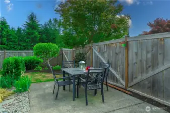Extra space for eating outside