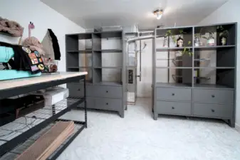 Utility room with furnace serviced in 11/2023