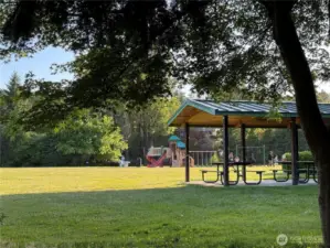Lively Riverton Park with with playground,Covered picnic area, and community gardens within a block.