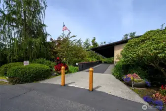 Walkway to the Cove building.
