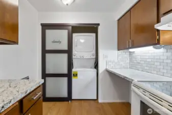 Convenient W/D amd Pantry