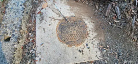 sewer stub between lots