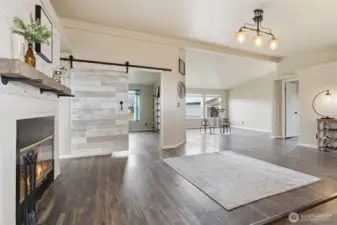 Office door/dining area