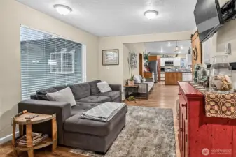 Living Space into Kitchen