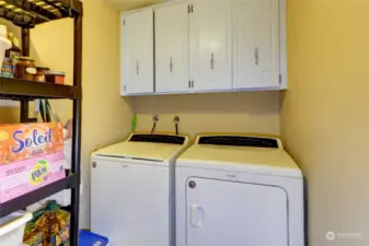 Laundry Room and Pantry is perfectly located between the 520 sqft garage and the kitchen