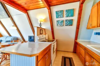 Efficient kitchen including all applicances