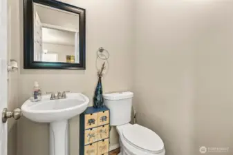 Main Floor Has 1/2 Bathroom