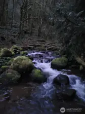 Hanstad Creek is year round, walk  the trail to the  little beach