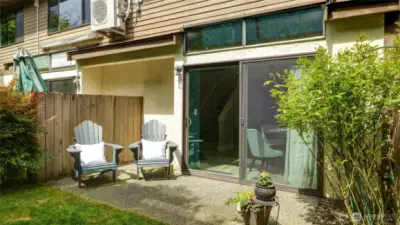 Patio with yard