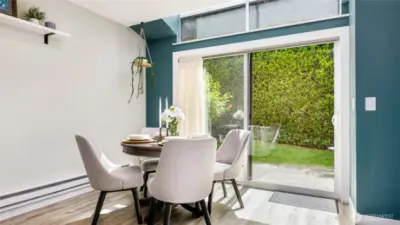 Spacious living room with abundant natural light