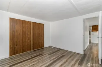 Double closet master bedroom