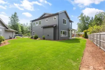 Big yard to play in.