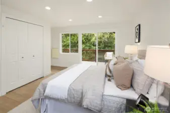 Private access to the deck