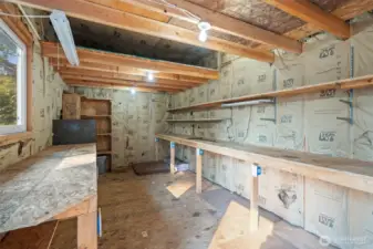 Interior of Shed