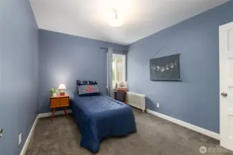 Guest bedroom #2 on main floor; this one has a walk-in closet.