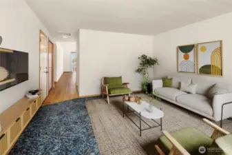 Walking into the home you have a formal living space