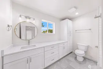 main house shared full bath upstairs