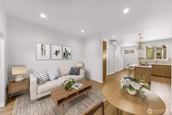 Unit A living room