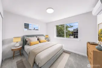 Unit B upstairs bedroom #2