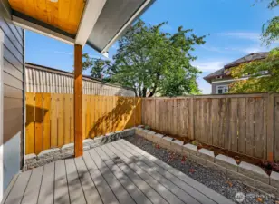 Unit B back porch