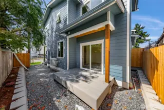 Unit B back porch