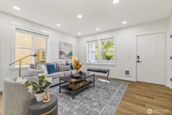 Fresh new flooring meets cheerful natural light