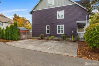 Dedicated off-street parking right at home
