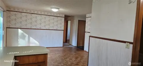 From Kitchen looking over eating area