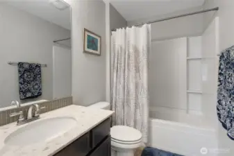 Upstairs hall bathroom