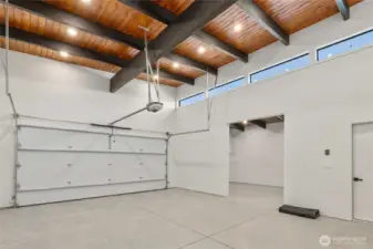 newly built 3 car garage