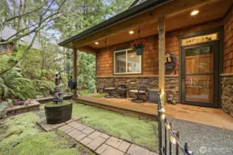 Fenced area for pets or place for more garden.