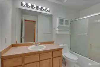 This is a great size second full bathroom located on the second floor of this home.
