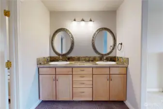 Primary Bathroom with double vanity