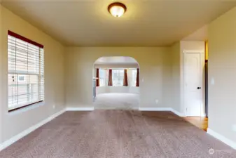 Dining room facing Living room