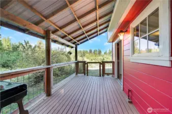Covered Deck off of Shop.