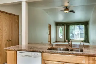 Also featuring an undermount sink with a separate drinking tap.