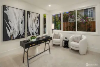 Dedicated dining room and den