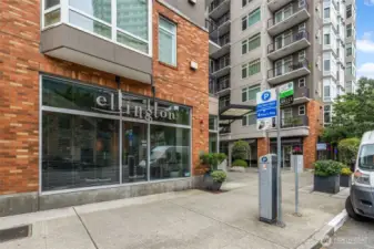 Entry into the building