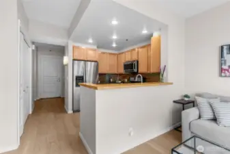 Entry into the unit