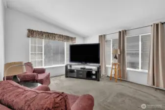 Family room off kitchen.