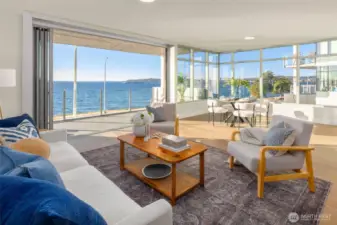 Welcome to Infinity Shore Club Residence 3C, a one-of-a-kind corner unit perched above Alki Beach.